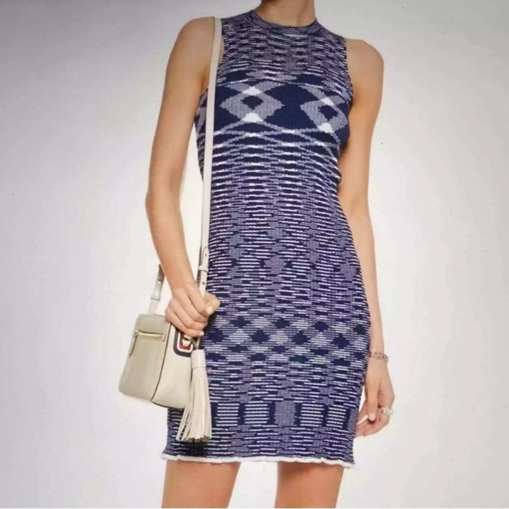See by Chloe Ribbed Bodycon Sleeveless Sweater Dress - Picture 1 of 8